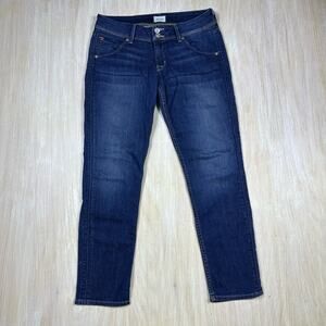 Hudson Collin Flap Pocket Low Rise Skinny Crop Jeans Size 28